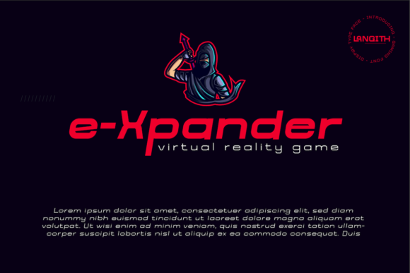 Langith Font PNG with transparent background - Preview 1