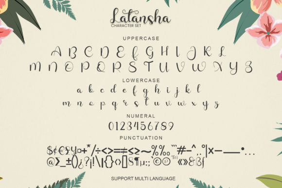 Latansha Font font preview - 6