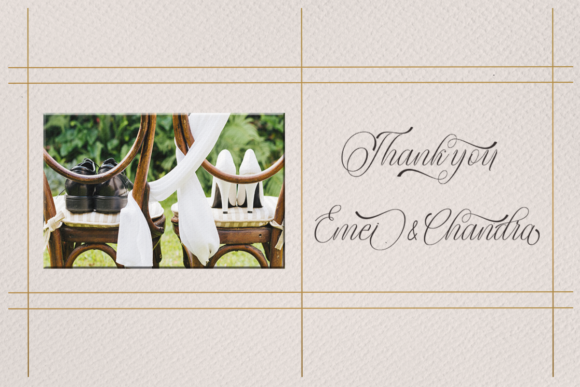 Lintingdaon Script Font PNG with transparent background - Preview 4