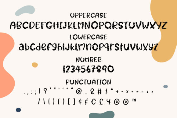 Little Paws Font PNG with transparent background - Preview 2