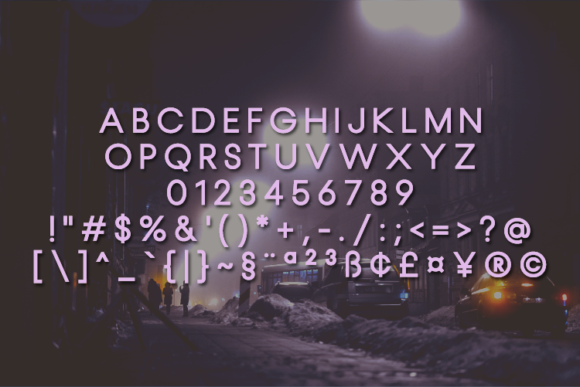 Malverone Font PNG with transparent background - Preview 1