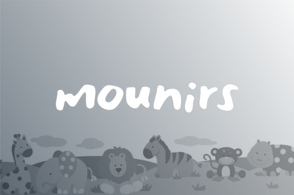 Mounirs Font PNG with transparent background - Preview 1