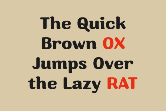 Ratox Font PNG with transparent background - Preview 1