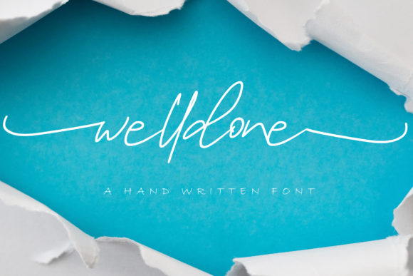 Welldone Script & Handwritten Font By noftanti