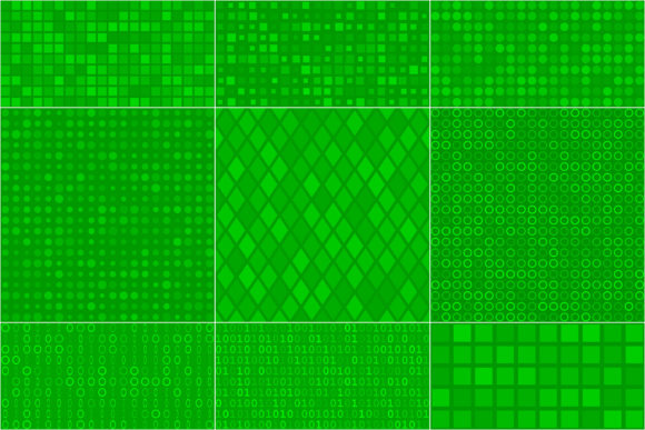 Abstract Seamless Patterns in Green Grafik Papier-Muster Von alsstocks450