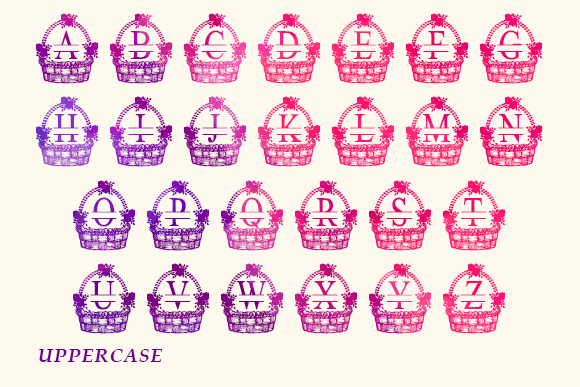 Baskets Monogram Font - Preview 3