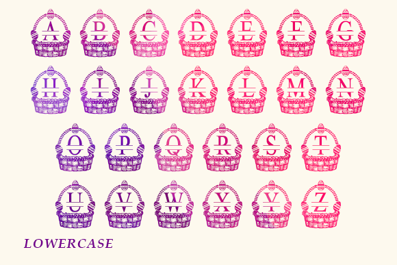 Baskets Monogram Font - Preview 4