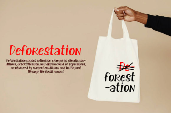 Burn Wood Font - Preview 5