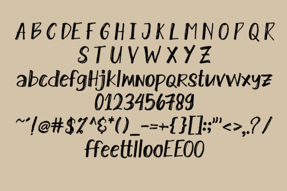 Burn Wood Font - Preview 6