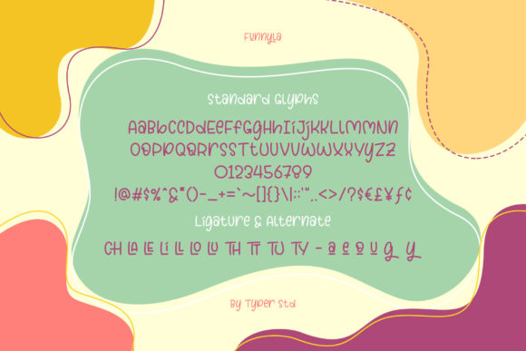 Funnyla Font PNG with transparent background - Preview 1