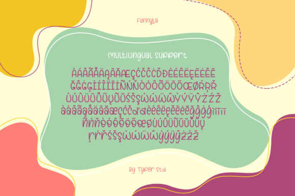 Funnyla Font PNG with transparent background - Preview 2