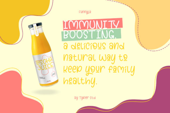 Funnyla Font PNG with transparent background - Preview 3