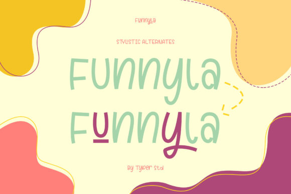 Funnyla Font PNG with transparent background - Preview 6