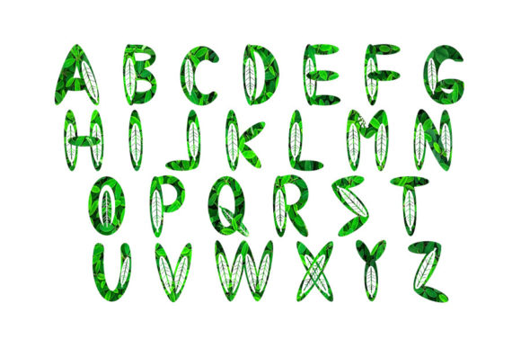 Green Leaf Font - Preview 1