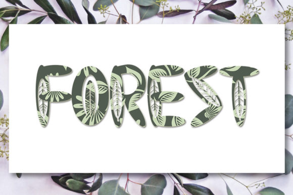 Green Leaf Font - Preview 2