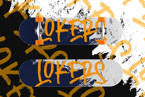 Hilang Brush Font PNG with transparent background - Preview 1