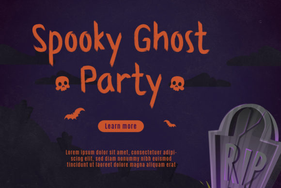 Howling Nightmare Font PNG with transparent background - Preview 3