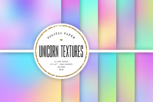 Iridescent Unicorn Texture Backgrounds