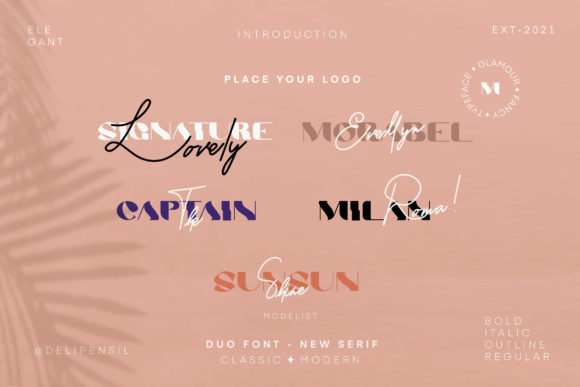 Molina Font PNG with transparent background - Preview 4