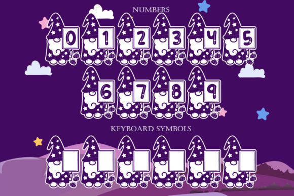 Monogram Witch Gnome Font PNG with transparent background - Preview 5