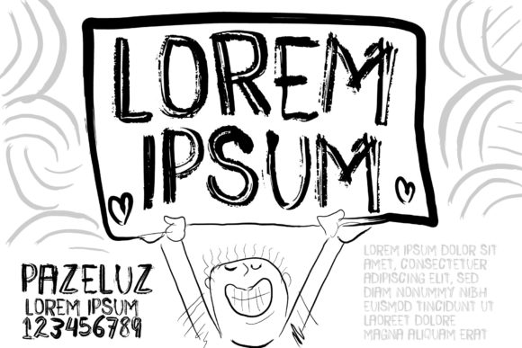 Paz & Luz Font PNG with transparent background - Preview 1