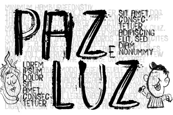 Paz & Luz Font PNG with transparent background - Preview 2