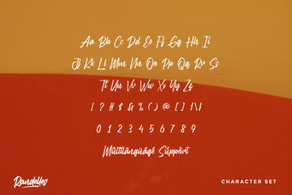 Randelles Font PNG with transparent background - Preview 3