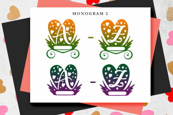Rihana Monogram Font PNG with transparent background - Preview 6