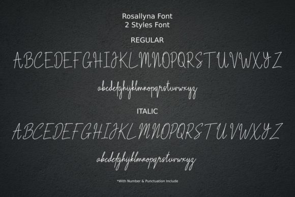 Rosallyna Font PNG with transparent background - Preview 5