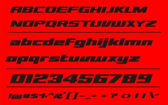 Sd Prostreet Font PNG with transparent background - Preview 1