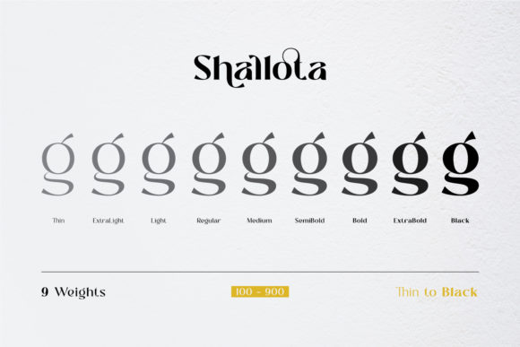 Shallota Font PNG with transparent background - Preview 1