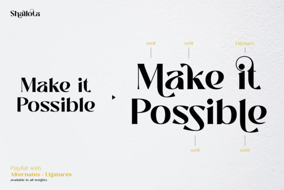 Shallota Font PNG with transparent background - Preview 5