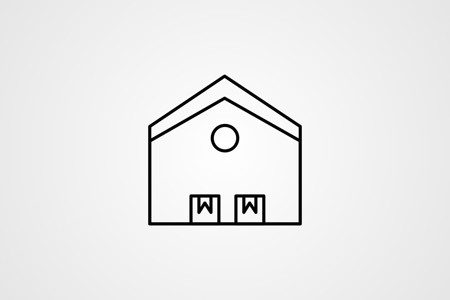 Vector Warehouse Line Icon Graphic by kazim.abbas1996 · Creative Fabrica