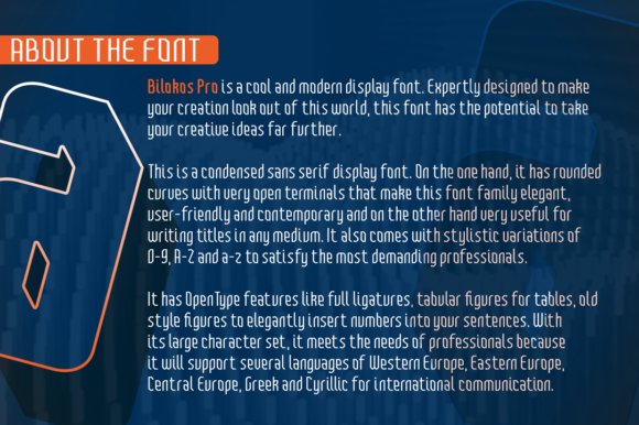 Bilokos Pro Condensed Font - Preview 2