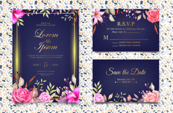 Botanical Wedding Invitation Template