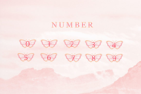 Butterfly Monogram Font - Preview 3