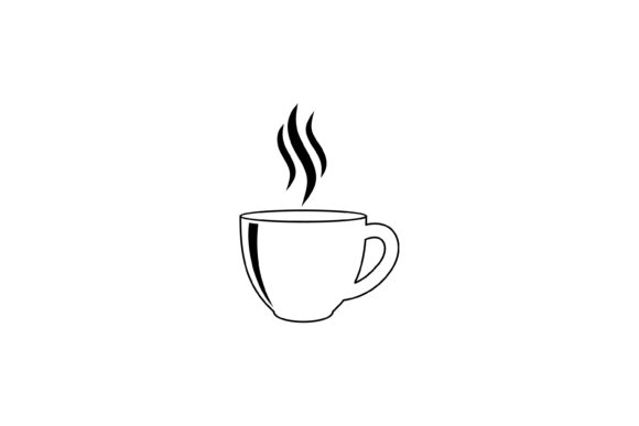 Coffee Cup Icon, Hot Drinks Glasses Logo Graphic by quatrovio  Creative  Fabrica