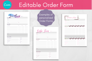 Editable Order Form, Canva Template Graphic by Hustle Smart Shop ...