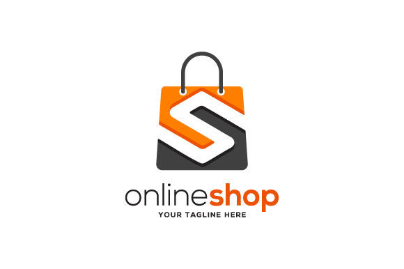 Online Shop Logo Designs Template Graphic by zeencaem3 · Creative Fabrica