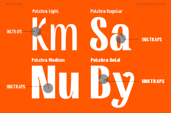 Pulchra Font PNG with transparent background - Preview 4