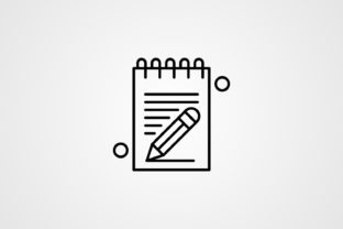 Vector Notebook Line Icon Graphic by kazim.abbas1996 · Creative Fabrica