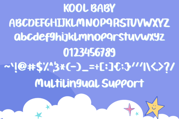 Kool Baby Font PNG with transparent background - Preview 4