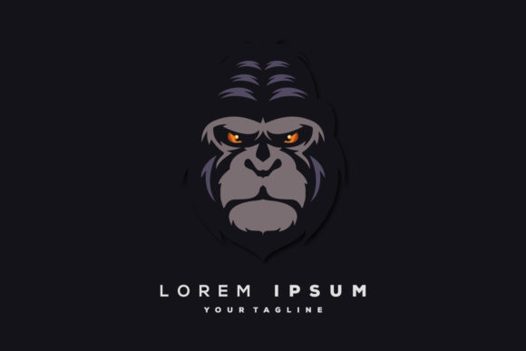 Awesome Gorilla Logo Premium Vector