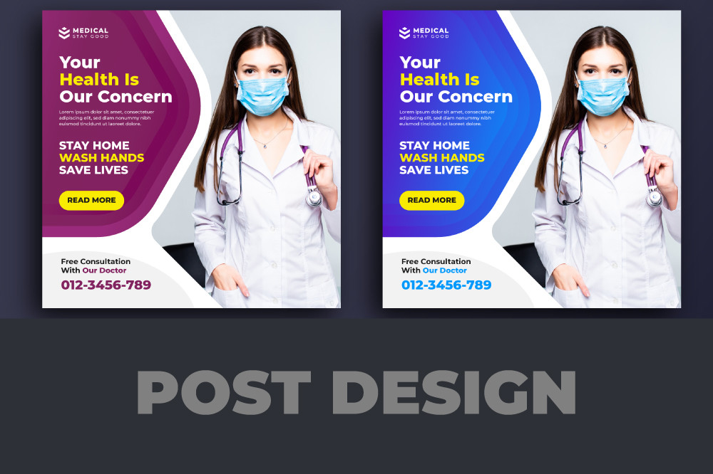 Healthcare Social Media Post Design Graphic by designsense · Creative ...