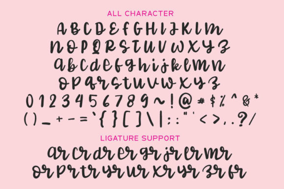 Kind Flavor Font PNG with transparent background - Preview 1