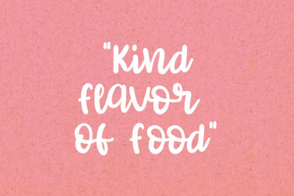 Kind Flavor Font PNG with transparent background - Preview 2