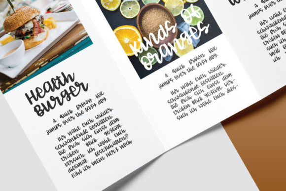Kind Flavor Font PNG with transparent background - Preview 3
