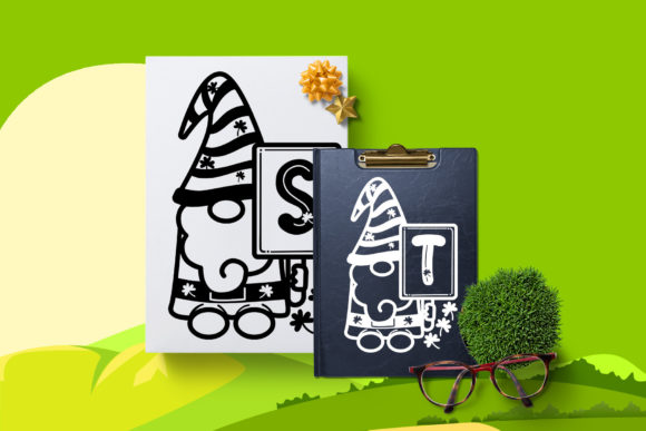 Monogram Patrick Gnome Font PNG with transparent background - Preview 1