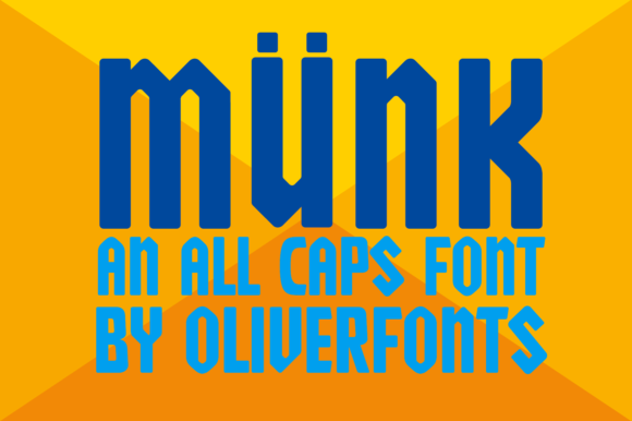 Munk Display Font By OLIVERFONTS