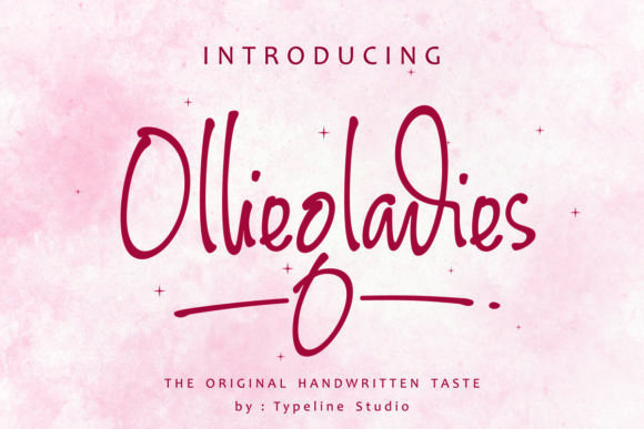 Olliegladies Fuentes Caligráficas Fuente Por typelinestudio